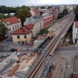 Kraków. Rośnie wiadukt nad ul. Kopernika. A tuż obok gigantyczne estakady