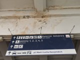 Dworzec PKP w Katowicach się sypie [ZDJĘCIA]. Wejście i hala od strony placu Oddziałów Młodzieży Powstańczej od lat czeka na remont
