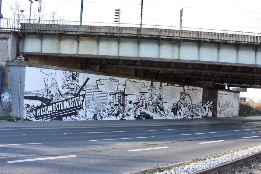 KOSMOSTUMOSTÓW - murale we Wrocławiu