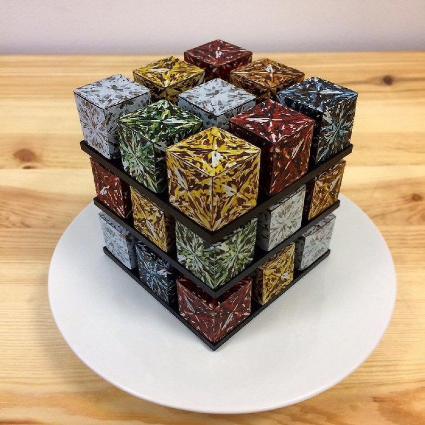 Ciasta, które wyglądają jak Kostka Rubika. Są tak piękne, że...