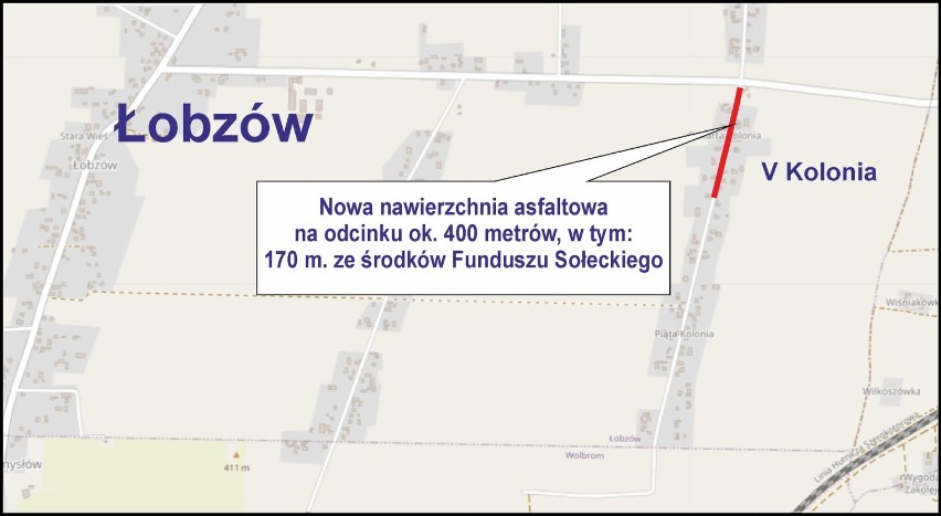 Łobzów. Nowa nawierzchnia na odcinku 400 metrów drogi. To jeszcze nie koniec inwestycji