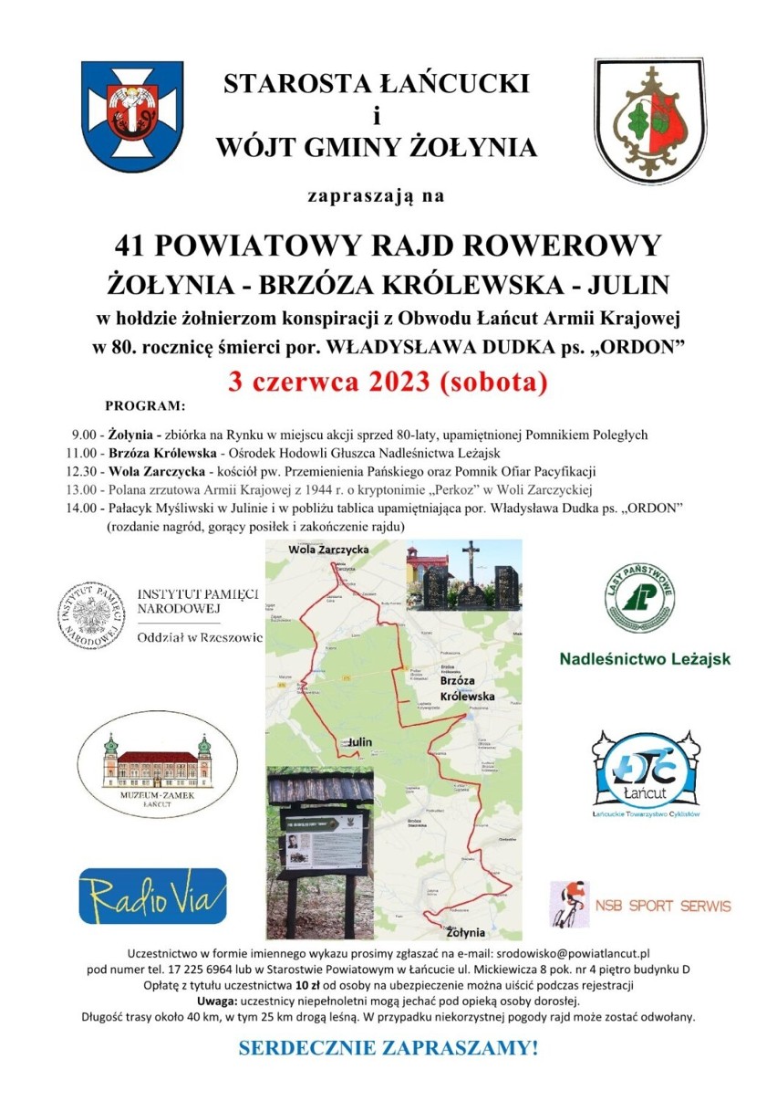 W sobotę już po raz 41. startuje Powiatowy Rajd Rowerowy Żołynia - Brzóza Królewska - Julin 