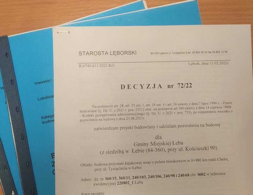 Łeba. Wiosną ruszy budowa nowego komisariatu, przychodni i przystani kajakowych