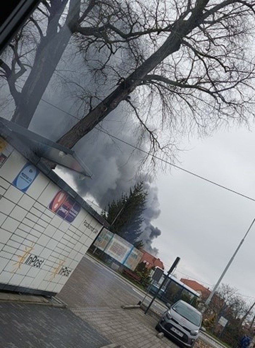 Pożar w Bielanach Wrocławskich 17.04.2021