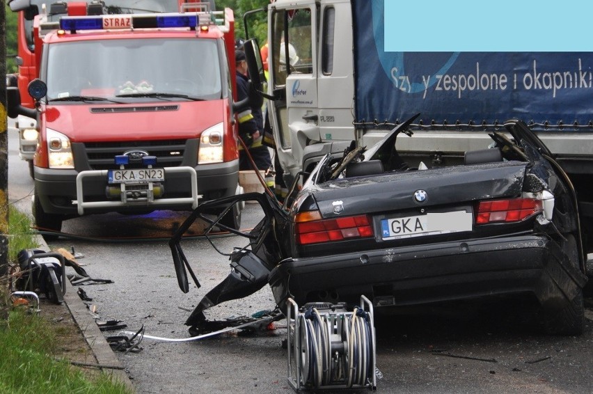 Wypadek na drodze wojewódzkiej nr 211 w Borkowie