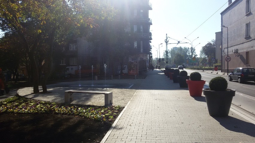Sosnowiec: skwer przy ul. Małachowskiego już prawie gotowy