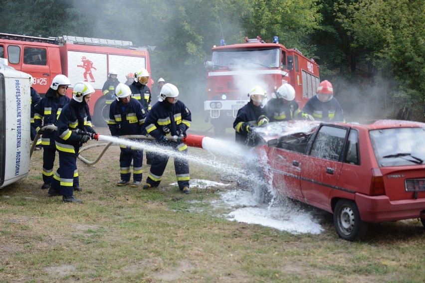 Strażacy-ochotnicy z gminy Grudziądz ćwiczyli na Księżej Górze [wideo, zdjęcia]