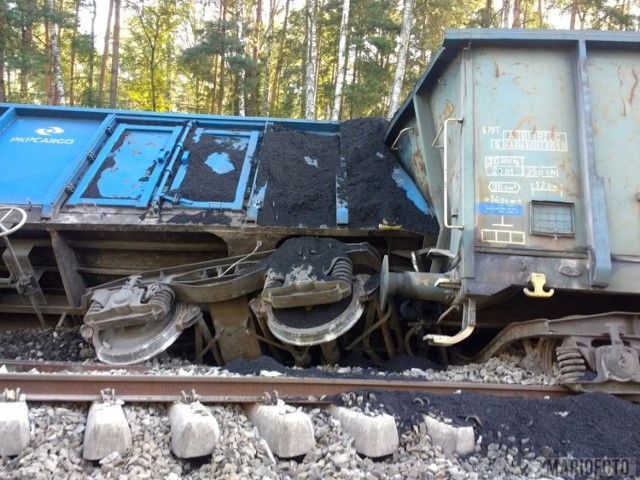Wypadek pociągu na trasie Opole - Tarnów Opolski.