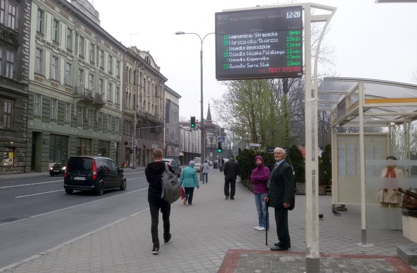 MZK Bielsko-Biała zafundował pasażerom tablicę elektroniczną