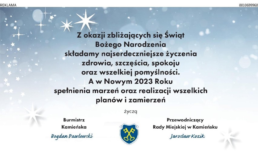 Wesołych Świąt! Życzenia świąteczne od władz Radomska, gmin oraz miejskich spółek