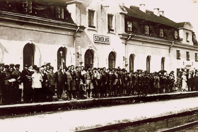 Harcerze na sokólskim dworcu, 1934 rok