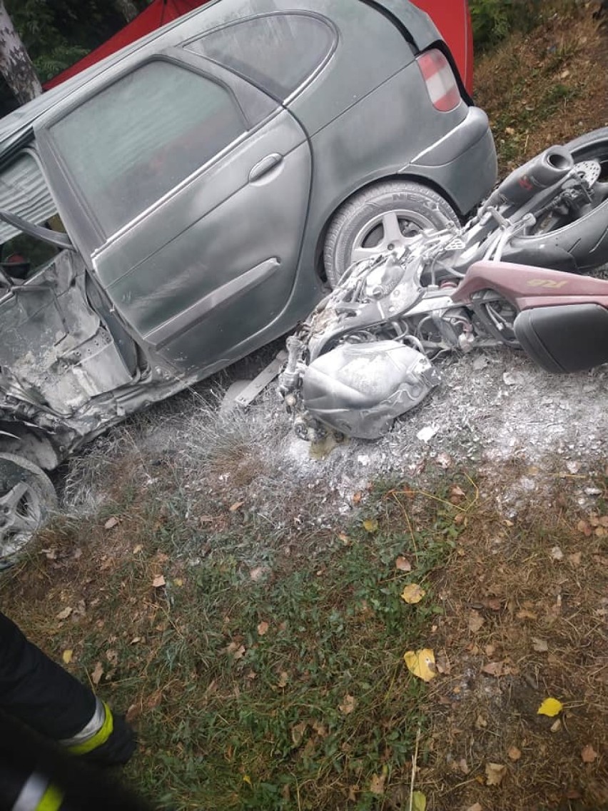 Tragiczny wypadek w Lulkowie. Nie żyje motocyklista