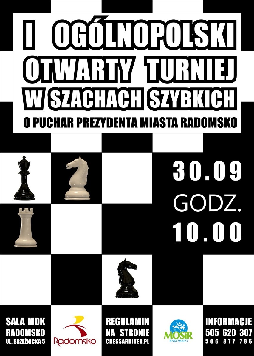 MOSiR w Radomsku zaprasza na turniej w szachach szybkich