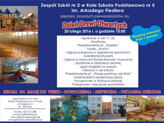 Dzień Drzwi Otwartych w Zespole Szkół nr 2 w Kole