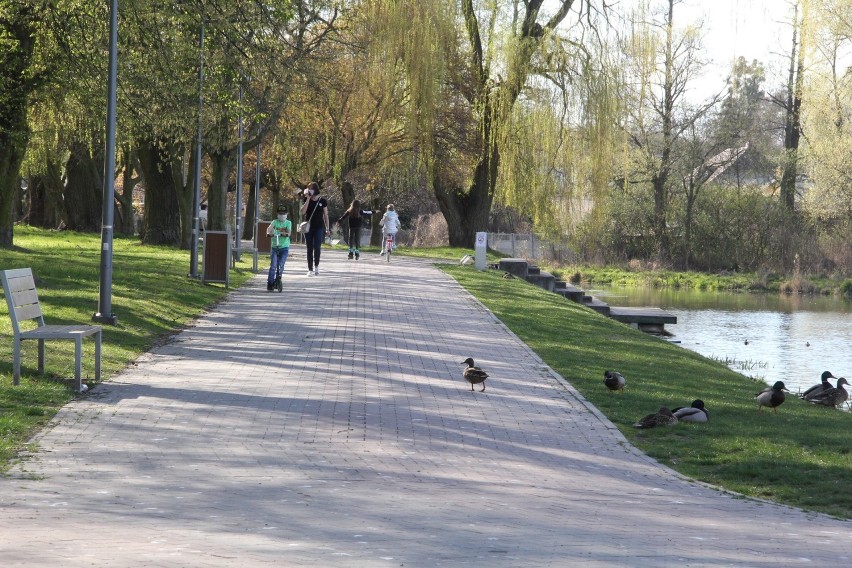 Park w Brzezinach znów otwarty! Mieszkańcy ruszyli na spacery