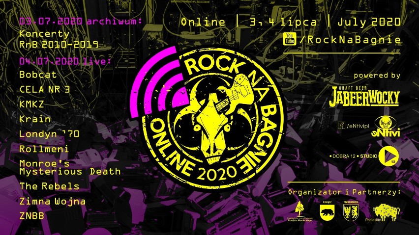 Rock na Bagnie 2020 odbędzie się online! Pogo tym razem we własnym pokoju