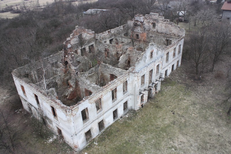 Ruiny pałacu we Włodowicach.