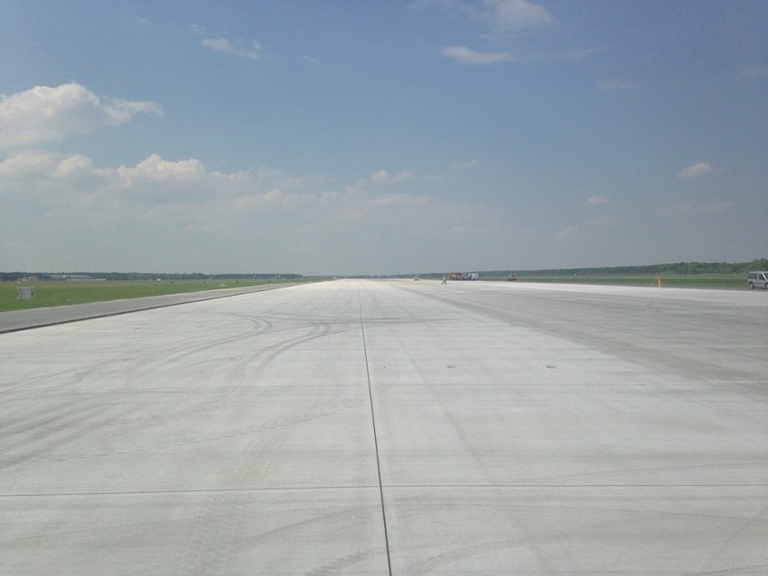 Pas startowy w Lotnisko Modlin po naprawie