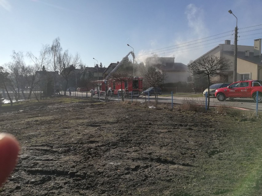 Pożar przy ul. Granicznej w Kwidzynie. W akcji 7 zastępów straży pożarnej [ZDJĘCIA]