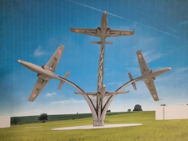 Imponująca instalacja złożona z 4 samolotów TS 11 Iskra ma stanąć na rondzie Narodowych Sił Zbrojnych w Radomiu.