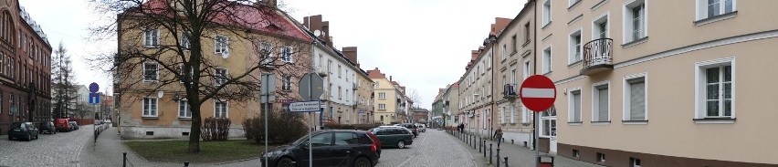 Przedwiośnie w Raciborzu w panoramach Bolesława Stachowa