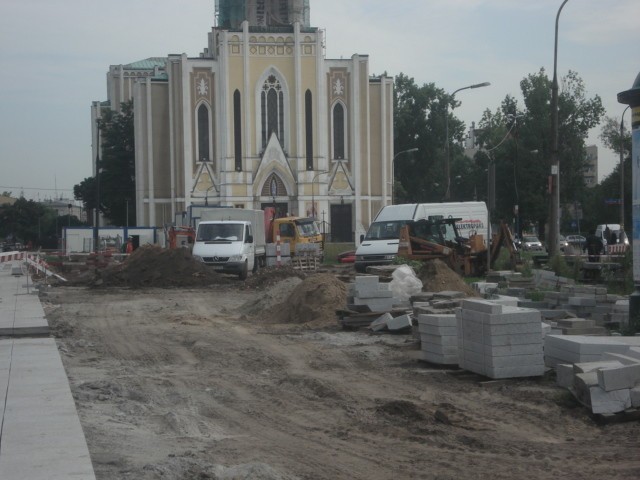 Aktualny stan prac na Pl. Szembeka