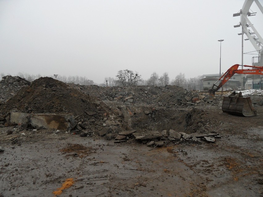 Budowa Elki w Chorzowie: Rozbiórka stacji Stadion Śląski. Sobota[ZDJĘCIA]