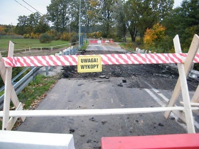 Remont mostu w Białogardzie