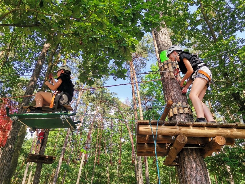 Park linowy w Pustkowie Osiedlu cieszy się coraz większym zainteresowaniem