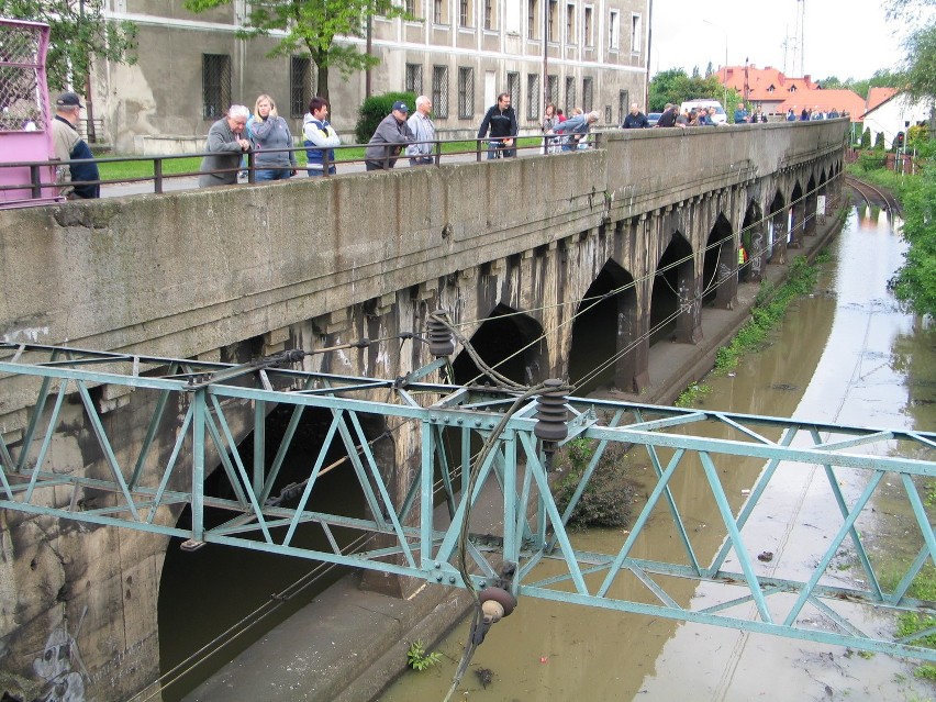 Zalane tory Głogów - Wrocław