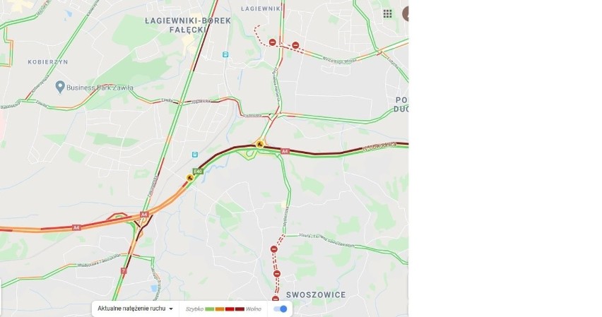 Kraków. Rozpoczął się remont wiaduktu nad A4. Na autostradzie tworzą się korki [ZDJĘCIA]