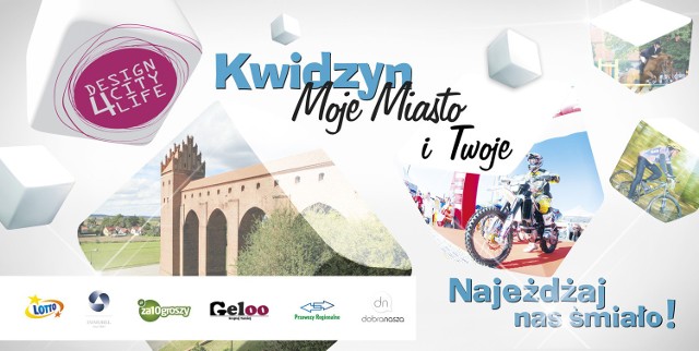 Tak Kwidzyn reklamował się na billboardach po wygraniu konkursu DesigNOWE miasto.