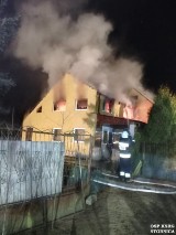 Pożar domu w Stobnicy w gminie Ręczno [ZDJĘCIA]