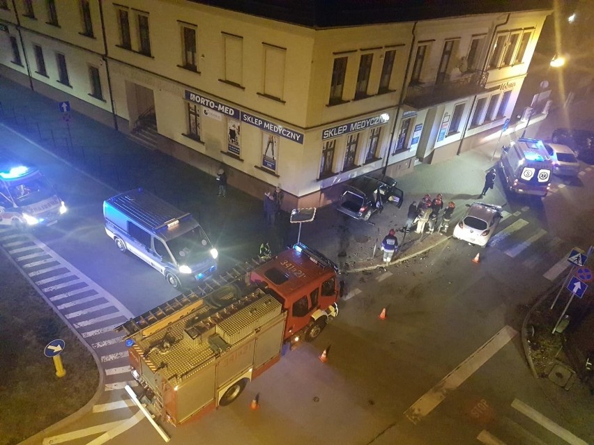 Nowy Sącz. Wypadek na skrzyżowaniu ul. Jagiellońskiej i Mickiewicza