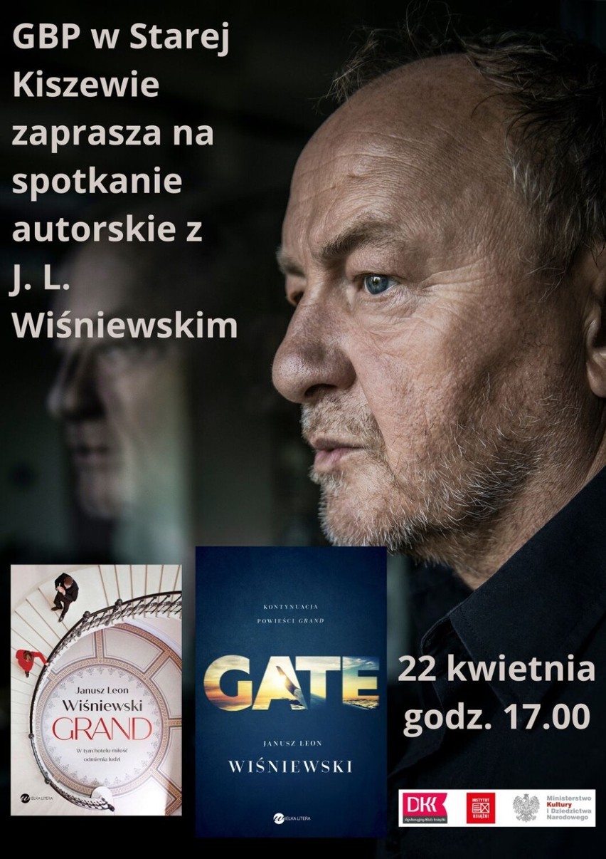 Pisarz Janusz Leon Wiśniewski spotka się z czytelnikami w Starej Kiszewie [ZDJĘCIA]