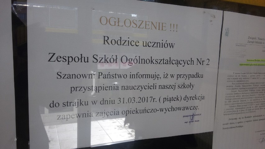 Strajk szkolny 2017 w Dąbrowie Górniczej [ZDJĘCIA]