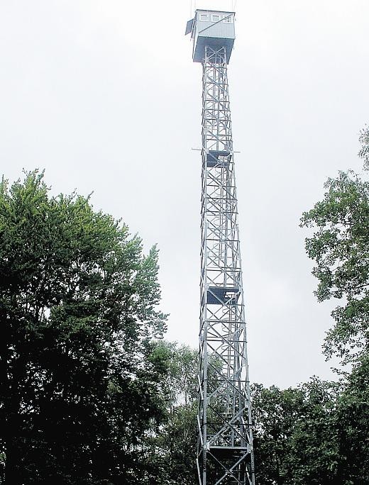 Na wieży ustawionej na Gontyńcu, zamontowane są nowoczesne kamery do monitoringu przeciwpożarowego