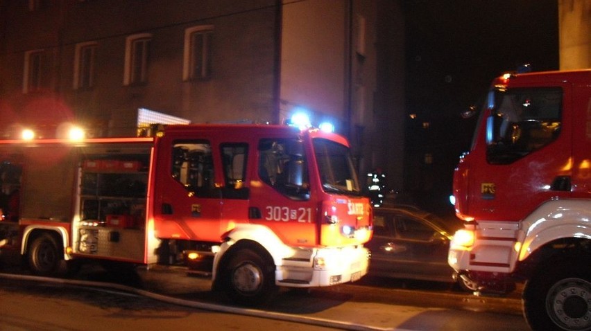 Pożar kamienicy przy Opolskiej w Katowicach [Zdjęcia]