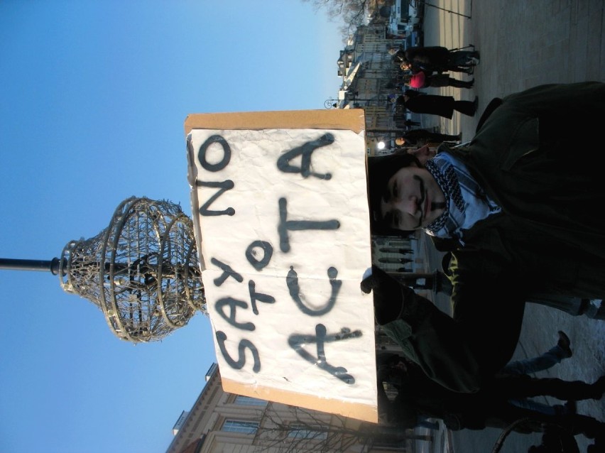 Demonstracja przeciwko ACTA w Warszawie