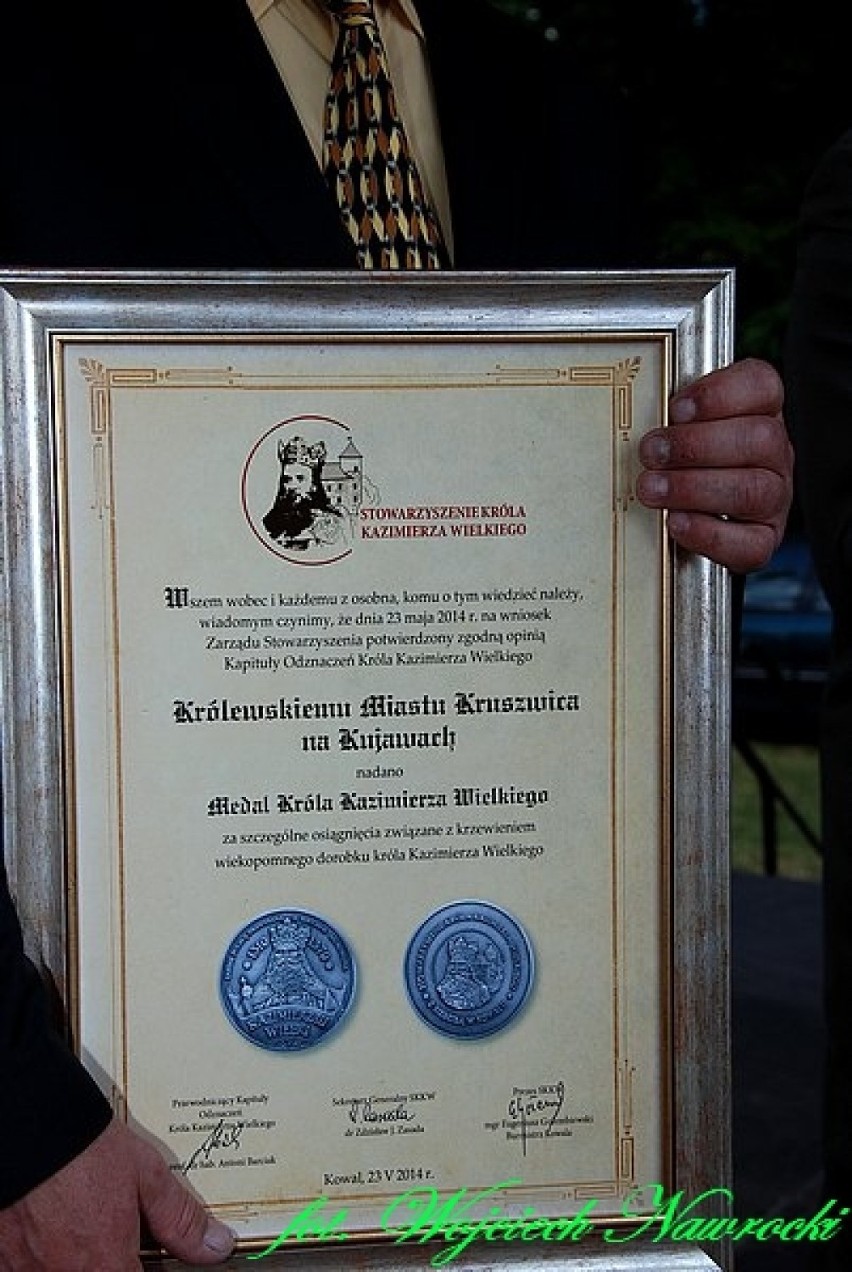 Kruszwica wyróżniona Medalem Króla Kazimierza Wielkiego [zdjęcia]