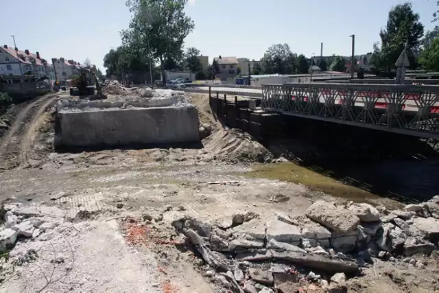 Przebudowa mostu nad Skorą w Chojnowie.