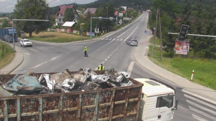 Zablokowana zakopianka po wypadku w Tenczynie [SPRAWDŹ OBJAZDY]