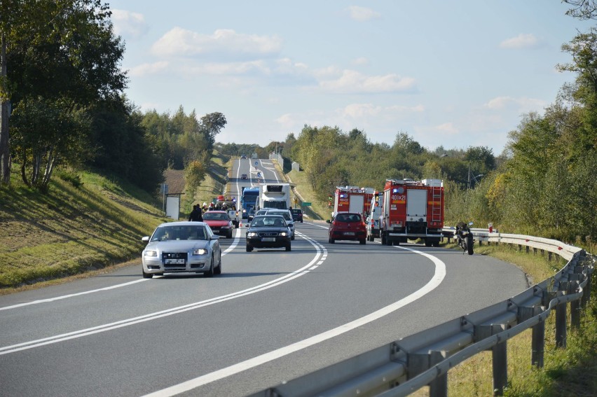 Łapczyca. Kolizja na DK 94 z udziałem seata i toyoty [ZDJĘCIA]