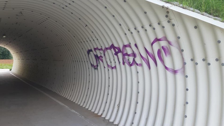 Mieszkańca Szczawna-Zdroju irytowało graffiti, więc usunął je! [ZDJĘCIA]