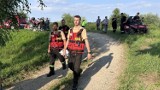 Ogromna akcja poszukiwawcza nad Dunajcem w Łukanowicach k. Tarnowa, 25 strażaków szukało zaginionego mężczyzny. Mamy zdjęcia