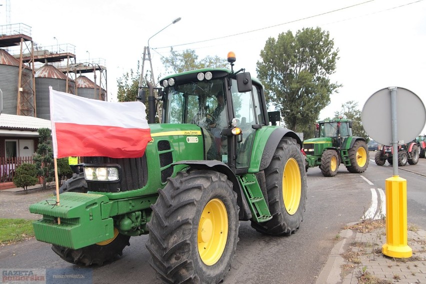 Protest rolników i blokada drogi krajowej 62, Osięciny,...