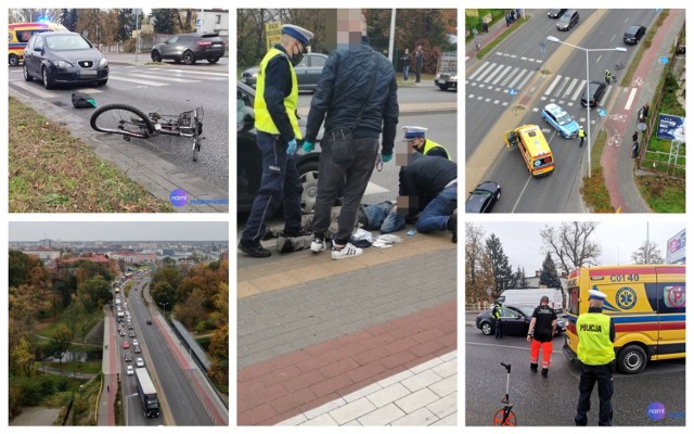 Poważny wypadek na ulicy Okrzei we Włocławku