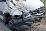 Wypadek w Babim Dole. Zderzyły się dwa pojazdy dostawcze
