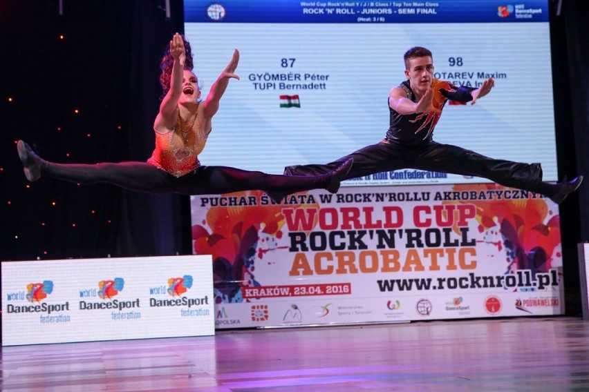 Puchar Świata w Rock’n’Rollu akrobatycznym. Rockandrollowcy zatańczyli w Krakowie [ZDJĘCIA]