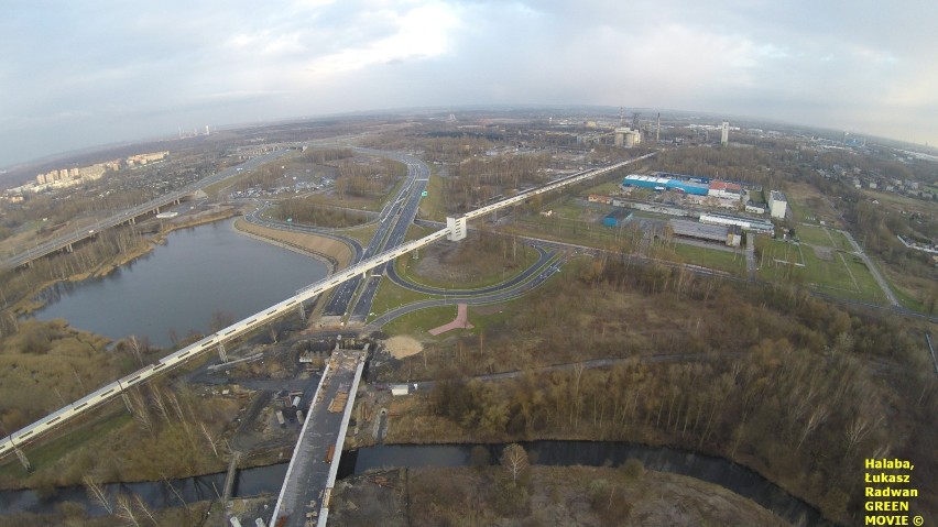 Budowa DTŚ w Gliwicach z lotu ptaka. Zdjęcia z drona, kwiecień 2015 [FOTOGALERIA, WIDEO]